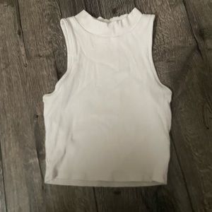 White cropped tank